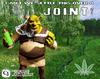 shrek smoking weed